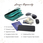Genuine Leather Nomad Organizer Travel Wallet | Women's Wallet Clutch Passport - Image 3