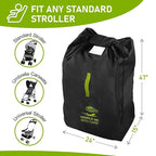 Travel Stroller Bag for Airplane, Fits Most Large, Jogging Strollers, Waterproof - Image 4
