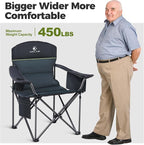 ALPHA CAMP Oversized Camping Chair Heavy Duty Lawn Chair - Image 4
