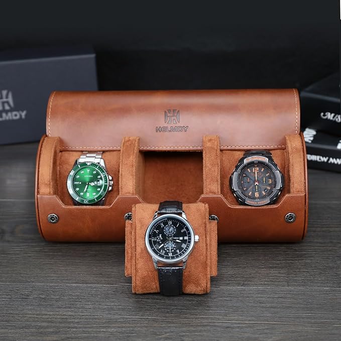 Watch Roll Travel Case for Men and Women: 3 Watch Travel Roll - Image 4