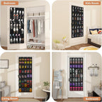 FENTEC 40 Large Pockets Over The Door Shoe Organizer, Mesh Hanging Shoe - Image 5