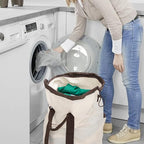 Laundry Bag Backpack with Shoulder Straps and Detergent Holder Clothes - Image 7