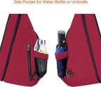 MOSISO Sling Backpack, Canvas Crossbody Hiking Daypack Bag - Image 7