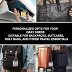 （2-Pack） Stainless Steel Custom Luggage Tags - Image 6