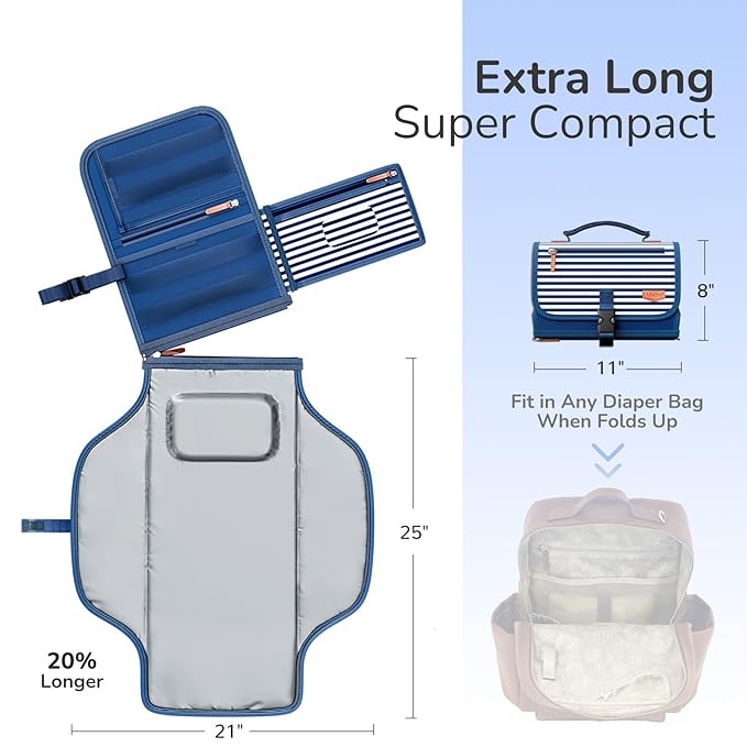 Portable Diaper Changing Pad for Baby, Detachable Travel Changing Pad - Image 3