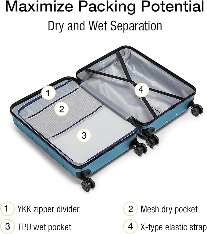 KYME Carry On Luggage 22x14x9 Airline Approved - Image 3