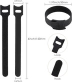 120PCS 6 Inch Cable Ties Reusable Multi-Purpose Wire Ties Cord Organizer - Image 2