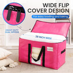 TAILI 6 Pack Pink Extra Large Moving Bags, Heavy Duty Totes - Image 2