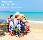 2 Pack Microfiber Oversized Lightweight Beach Towel 71"x32" XL Extra Large Thin - Image 6