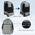 lychee Concealable Rolling Backpack-Adult Business Laptop Backpack - Image 3