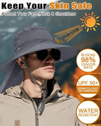 Outdoor Sun Hats with Stowable Neck Flap - Image 3
