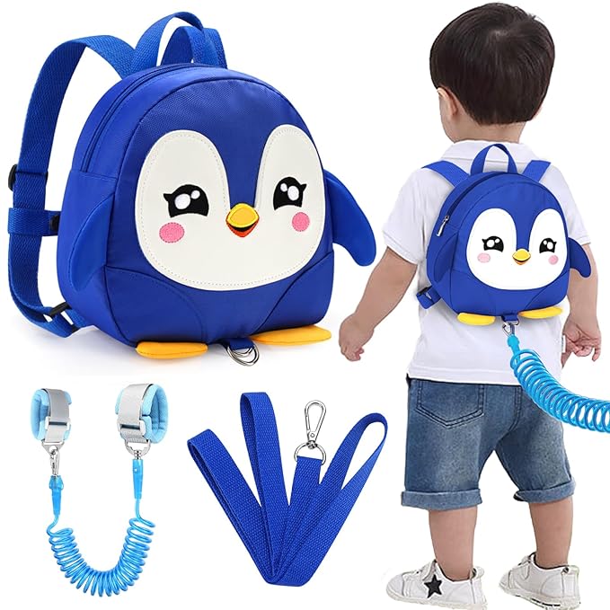 Accmor Toddler Harness Backpack Leash, Cute Penguin Kid Backpacks by Accmor
