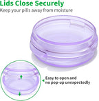 Small Pill Box, Travel Pill Case Portable Daily Pill Organizer Mini Medicine - Image 3