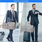Convertible Garment Bag with Toiletry Bag, Modoker Carry on Garment Duffel Bag - Image 6