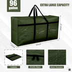 4 Pcs Large Moving Bags with Zipper and Handles Foldable Storage Duffle Bags - Image 2