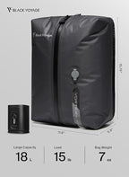 Black Voyage Reusable Vacuum Compression Travel Bag - Image 9