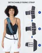 WATERFLY Crossbody Sling Backpack Sling Bag Travel Hiking Chest Bag Daypack - Image 2