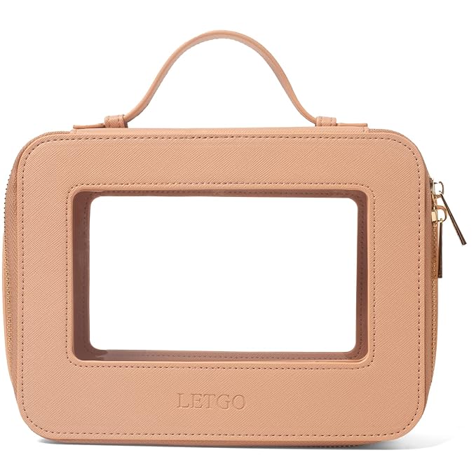 LETGO Clear Makeup Bag Travel Cosmetic Case Transparent Toiletry Bag - Image 9