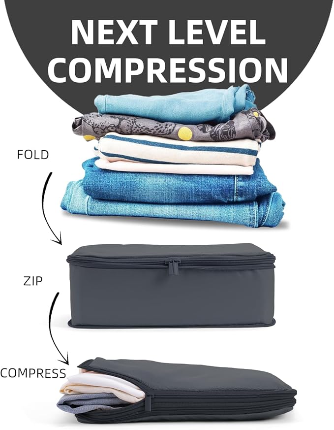 6 Set Compression Packing Cubes - Image 3