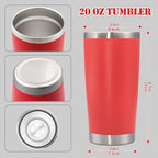 20 oz Tumbler with lid Double Wall Vacuum Insulated Tumblers Stainless Steel - Image 5