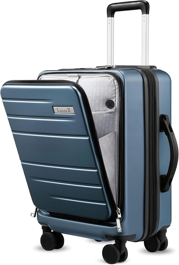 LUGGEX Carry On Luggage 22x14x9 Airline Approved, Polycarbonate Hard Suitcase by LuggeXLUGGAGE