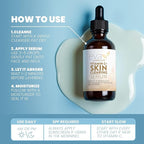 Vitamin C Serum for Face with Retinol & Salicylic Acid – Skin Clearing Acne Spot Treatment with Niacinamide, Hyaluronic Acid, MSM – Anti-Aging Facial Serum for Dark Spots and Blemishes, 2 Fl Oz