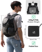 WATERFLY Lightweight Packable Hiking Backpack: 30L Foldable Travel Daypack - Image 2