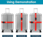 Travel Inspira Luggage Straps for Suitcases, Adjustable Suitcase Strap - Image 4