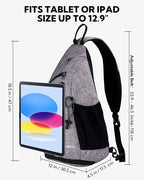 WATERFLY Large Crossbody Sling Bag: Over Shoulder Backpack Daypack Casual Cross - Image 2