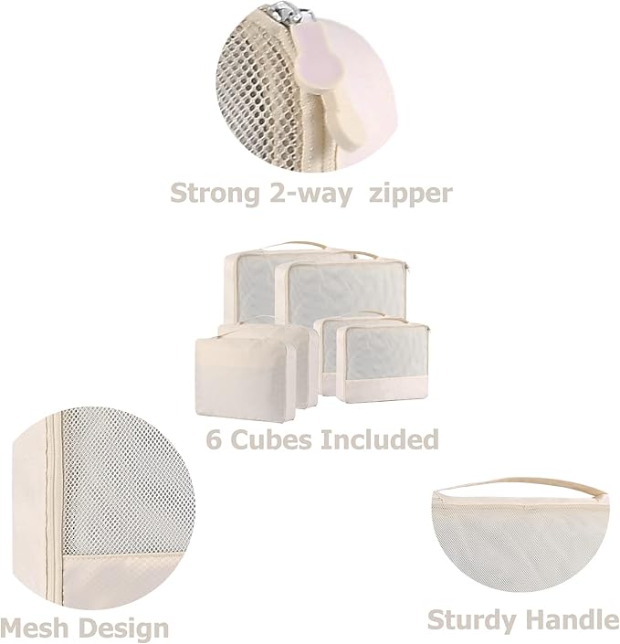 DoubleTrip Packing Cubes for Travel Accessories Luggage Organizer Bag Set - Image 4
