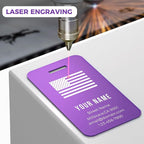 Personalized Luggage Tags, Custom Luggage Tags 4 Pack TSA Approved Double Sided - Image 3