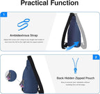 WATERFLY Small Crossbody Sling Backpack Anti Theft Backpack - Image 4