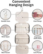 Narwey Hanging Toiletry Bag for Women Travel Makeup Bag Organizer Toiletries - Image 4