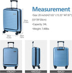 TydeCkare 20 Inch Carry On Luggage - Image 4