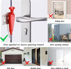 Upgraded Door Stop Alarm with Portable Door Lock 120 dB Travel Door Stopper - Image 7