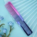 Hair Styling Comb, 2-in-1 Cutting Styling Comb Carbon Teeth Hairdressing Tool for Precision Cutting, Sectionin Detangling Black Salon Comb for Men, Women Kids Home Use