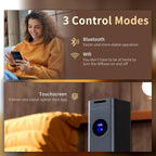 1500ml Scent Air Machine for Home, 4000 sq. ft Coverage Waterless Diffuser Essential Oil Diffuser Hotel Scent Diffuser Cold Air Nebulizer for Large Room Hotel Office (Titanium Gray)