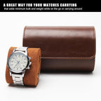 Longjet Watch Roll Travel Case for Men Portable Watches Organizer Box - Image 2