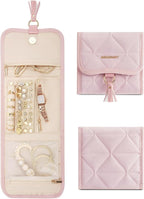 BAGSMART Travel Jewelry Case Organizer, Roll Foldable Jewelry Case by BAGSMART