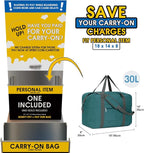 For Spirit Airlines Personal Item Bag 18x14x8 Foldable Travel Duffel Bag Tote - Image 2