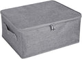 ANMINY Storage Bins with Zipper Lids 13 Qt Lidded Fabric Storage Boxes Baskets by ANMINY