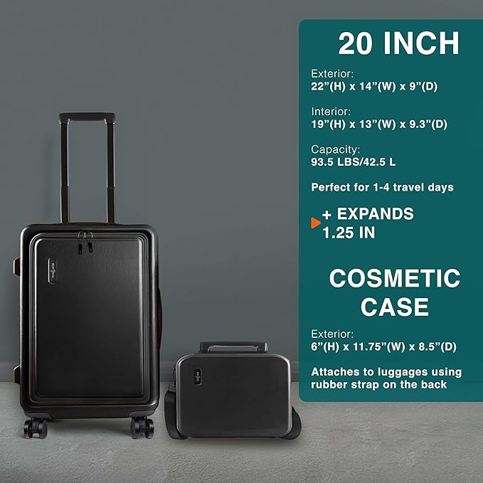 Luggage Sets 3 Piece, 22 Inch Carry on Luggage and 28 Inch Suitcases - Image 2