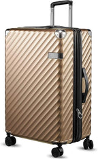 LUGGEX Luggage with Spinner Wheels, Polycarbonate Expandable Hard Shell Suitcase by LuggeXLUGGAGE