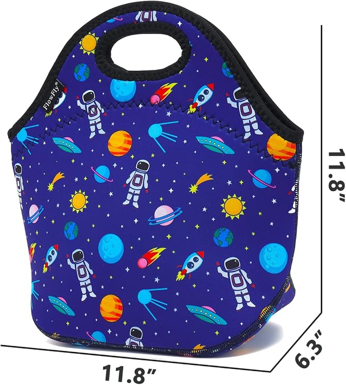 FlowFly Neoprene kids Lunch box Insulated Soft Bag Mini Cooler Thermal Meal - Image 3