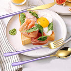 AARAINBOW 6 Pieces 18/8 Stainless Steel Flatware Set Portable Reusable Cutlery - Image 4