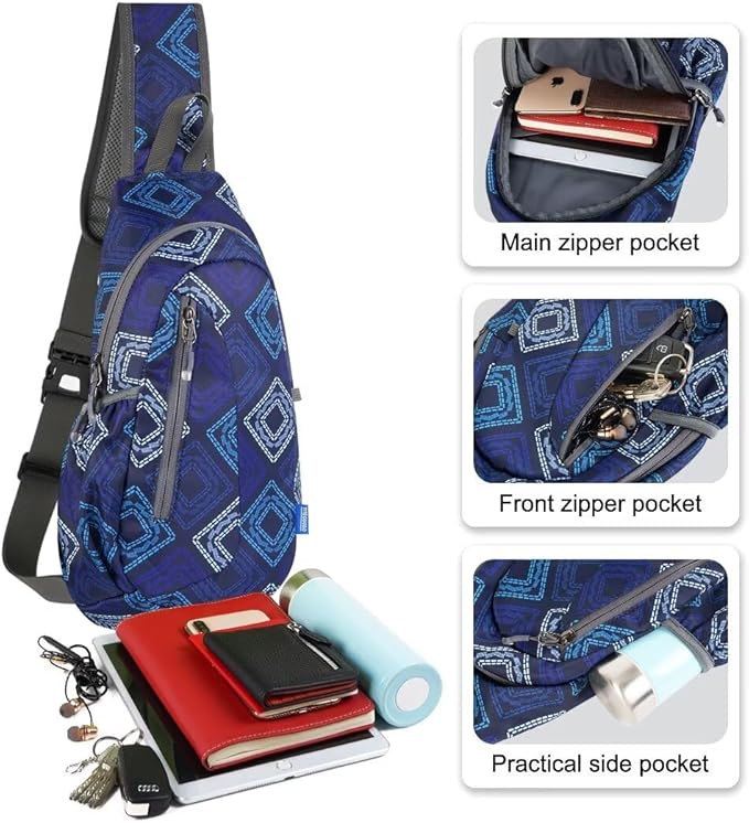 TITECOUGO Small Sling Bag, Lightweight Crossbody Backpack - Image 2