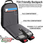 17.3 Laptop Backpack, Extra Large Travel laptop Backpack - Image 3