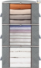 combocube 3 Pack Closet Organizers and Storage Containers, Clothes Storage Bins by combocube
