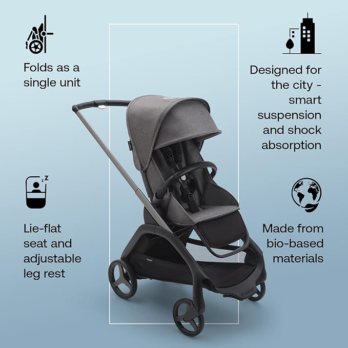 Bugaboo Dragonfly City Stroller, Lightweight Compact Baby Stroller - Image 5