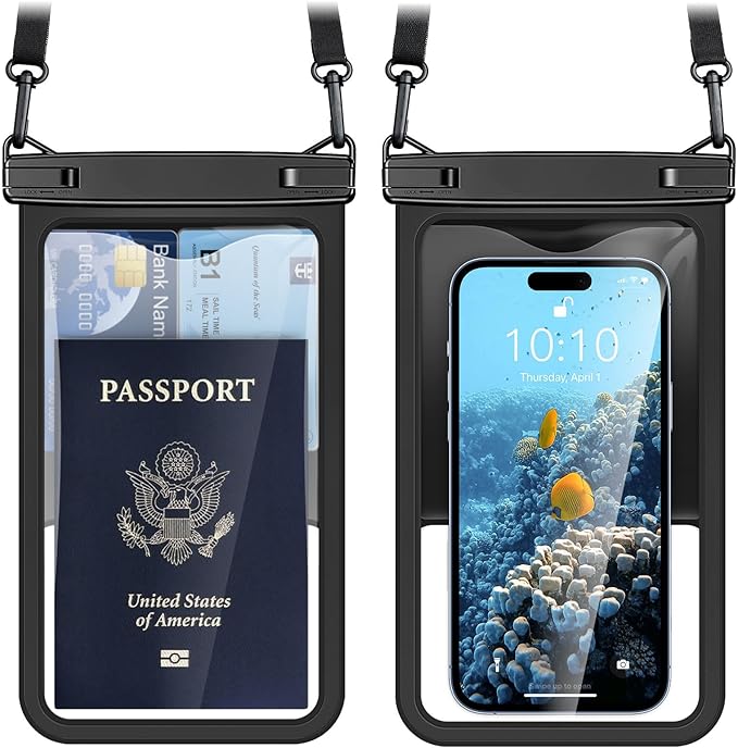 [Up to 8.5" Waterproof Phone Pouch by PEORSEFI